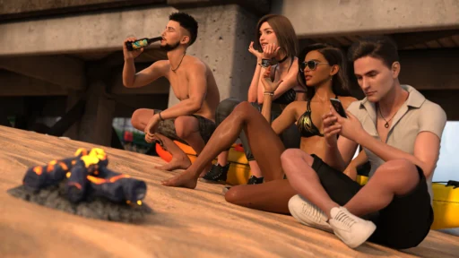 Screenshots Domino Beach Online Porn Games