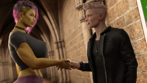 Screenshots Monster City: A Monster College Story Online Porn Games